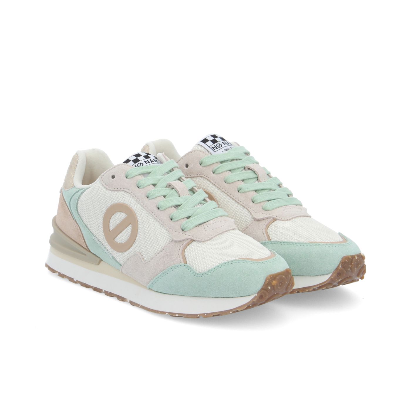 TOVA RUNNER W - SDE/MESH/ROSIE - GREEN/OFF WHITE/BEIGE